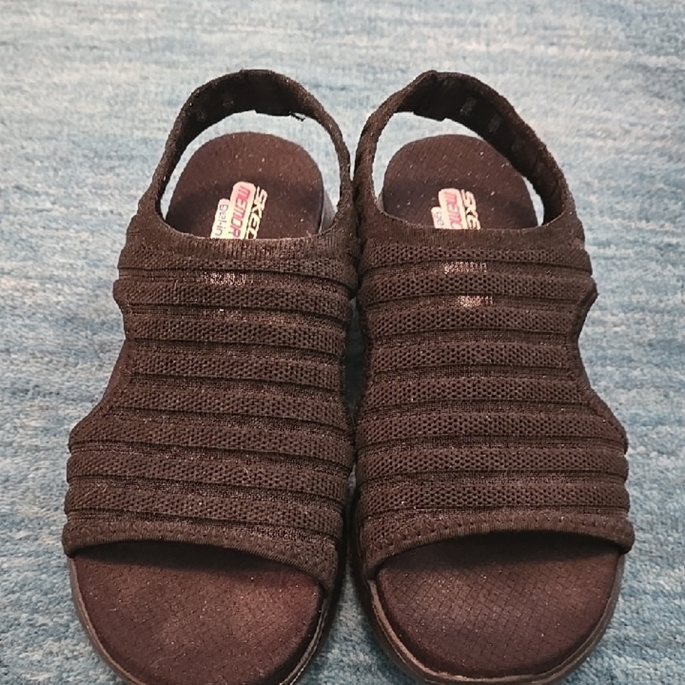 Skechers Black Open-Toe Sandals
